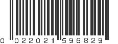 UPC 022021596829