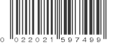 UPC 022021597499