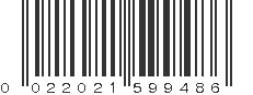 UPC 022021599486