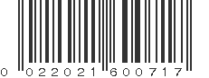 UPC 022021600717