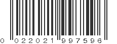 UPC 022021997596