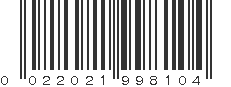 UPC 022021998104