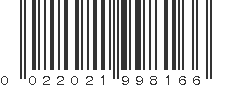 UPC 022021998166