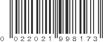 UPC 022021998173