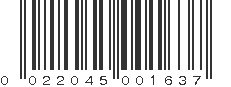 UPC 022045001637