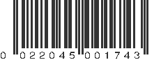 UPC 022045001743