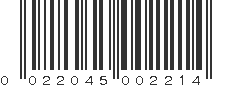 UPC 022045002214