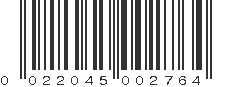 UPC 022045002764