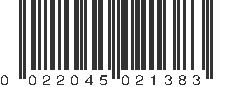 UPC 022045021383