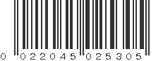 UPC 022045025305