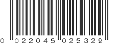 UPC 022045025329