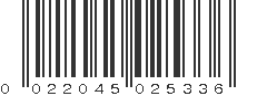 UPC 022045025336