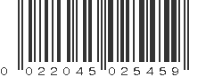 UPC 022045025459