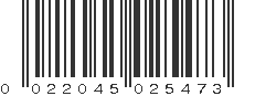 UPC 022045025473