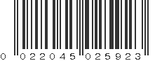 UPC 022045025923