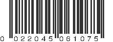 UPC 022045061075