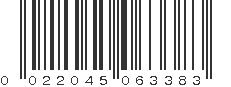 UPC 022045063383