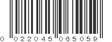 UPC 022045065059