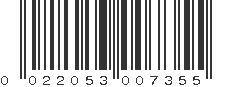 UPC 022053007355