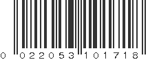 UPC 022053101718