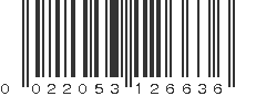 UPC 022053126636