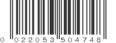 UPC 022053504748