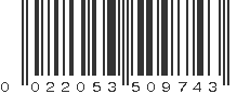 UPC 022053509743