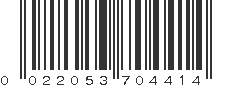 UPC 022053704414