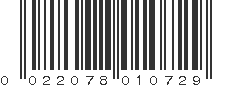 UPC 022078010729