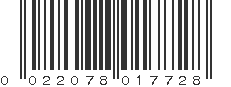 UPC 022078017728