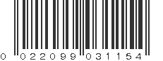 UPC 022099031154