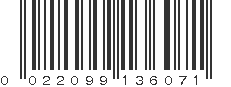 UPC 022099136071