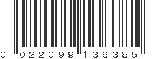 UPC 022099136385