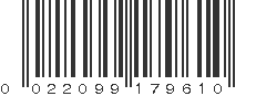 UPC 022099179610