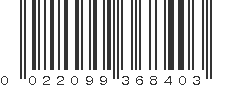 UPC 022099368403