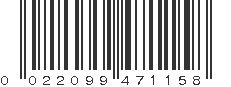 UPC 022099471158