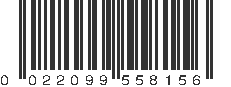 UPC 022099558156