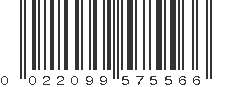 UPC 022099575566