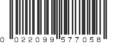 UPC 022099577058