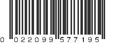 UPC 022099577195