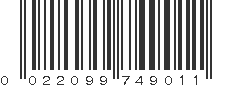 UPC 022099749011