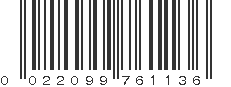 UPC 022099761136