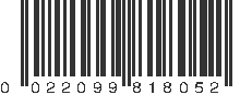 UPC 022099818052