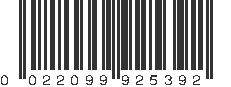 UPC 022099925392