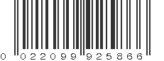 UPC 022099925866