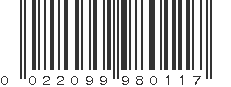 UPC 022099980117