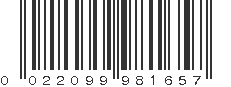 UPC 022099981657