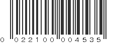 UPC 022100004535