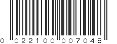 UPC 022100007048