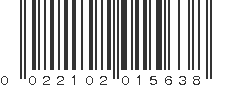 UPC 022102015638